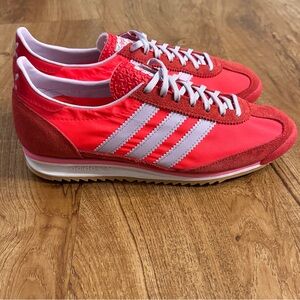 Adidas Sl 72 Og Womens Fashion Sneakers in Red - 7.5 USA